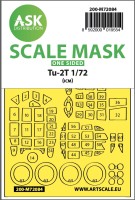 Art Scale 200-M72084 Tupolev Tu-2T wheels and canopy frame paint masks (outside only) 1/72