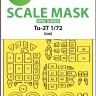Art Scale 200-M72084 Tupolev Tu-2T wheels and canopy frame paint masks (outside only) 1/72