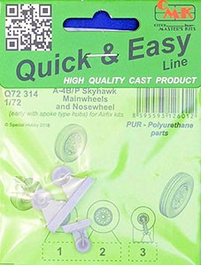 CMK Q72314 A-4B/P Skyhawk Mainwheels &amp; Nosewheel (AIRF) 1/72