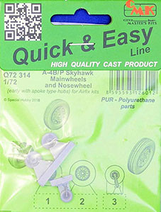 CMK Q72314 A-4B/P Skyhawk Mainwheels & Nosewheel (AIRF) 1/72