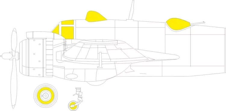 Eduard EX1148 Mask Beaufighter Mk.VI (REV) 1/48