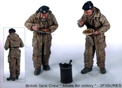 Condor F-350358 Британские танкисты WW II и после, жуют, 2 фигуры 1:35