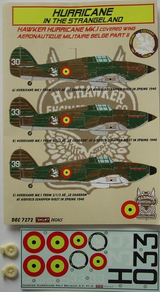 Kora Model DEC7272 H.Hurricane Mk.I (Belgian AF, Part 2) декали декали 1/72