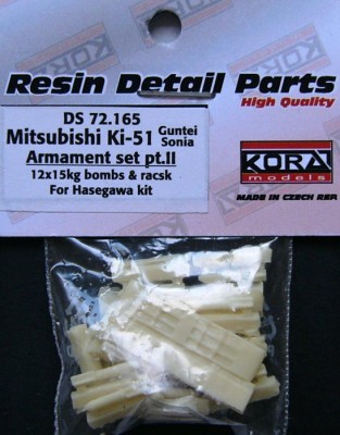 Kora Model DS72165 Mitsubishi Ki-51 Guntei/Sonia - Armament II. 1/72