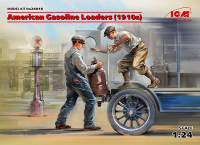 ICM 24018 Американские грузчики бензина (1910-е г.), 75 мм 1/24