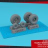 Armory ARAW48417 BAe Harrier GR.7/GR.9/ McDonnell-Douglas AV-8B Harrier wheels with weighted tyres 1/48