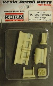 Kora Model DS7219 SC 1000 Herrmann w/ Sledge (for Ju 88A-4 HAS) 1/72