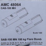 Advanced Modeling AMC 48064 SAB-100 MN 100kg Flare Bomb (6 pcs.) 1/48