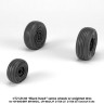 Armory ARAW72334 Sikorsky UH-60 Black Hawk wheels with weighted tires/tyres, for HH-60G/M/P, MH-60G/L, UH-60A/L/P, S-70A-27, S-70A-55 Yanshuf-3 kits 1/72