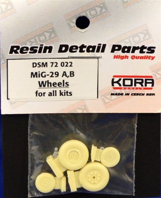 Kora Model DSM72022 MiG-29 A,B wheels (for all kits) 1/72