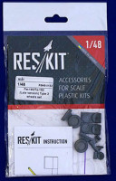 Reskit RS48-0152 Fw-190/Ta-152 Late wheels Type 2 (AIRF/DRAG) 1/48