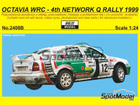 REJI MODEL DECRJ2408B 1/24 Octavia WRC 4th Network Q Rally 1999