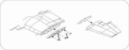 CMK 7171 Westland Wyvern S.4 Wing Fold set for Trump. 1/72