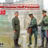 Icm 24020 German Staff Personnel WWII (3 fig.) 1/24