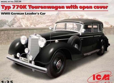 ICM 35534 Typ 770K Tourenwagen with open cover WWII German Leader 1/35