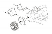 CMK 7265 A6M3 model 32 Zero - Engine set for Tamiya kit 1/72