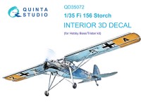 Quinta Studio QD35072 Fi 156C (Hobby Boss (ex-Tristar)) 3D Декаль интерьера кабины 1/35