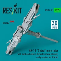 Reskit U35032 AH-1G 'Cobra' main rotor w/ dust&debris defl. 1/35