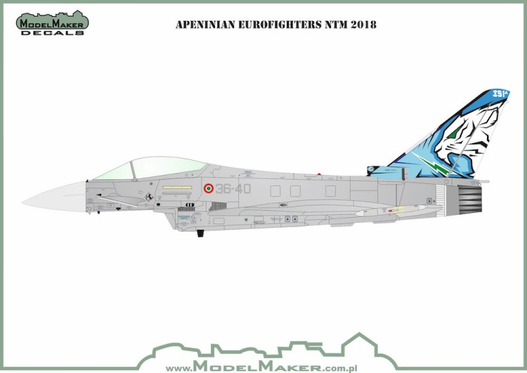 Model Maker Decals D48145 Apeninian Eurofighters NTM 2018 1/48