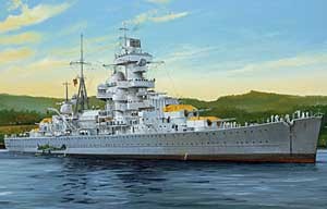 Trumpeter 05317 Немецкий Крейсер &quot;Адмирал Хиппер&quot; 1941 г. 1/350