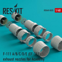 Reskit RSU48-0025 F-111 A/B/C/D/E (EF-111) exh.nozzles (ACAD) 1/48