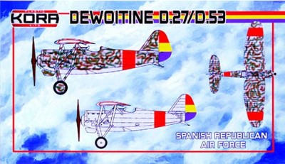 Kora Model KPK72088 Dewoitine D.27/D.53 Spanish Republian AF 1/72