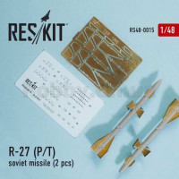 ResKit RS48-0015 R-27 Р/T soviet missile (2 pcs) 1/48