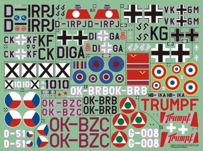 4+ Publications MKD-72004 Publ. Fi 156 colours&amp;markings (incl. decals 1/72)