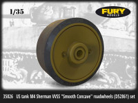 Fury Models 35026 US tank M4 Sherman VVSS "Smooth Concave" roadwheels (D52861) set 1/35