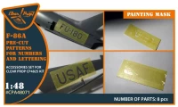 Clear Prop CLPA48071 F-86A numbers & lettering mask (CL.PROP) 1/48