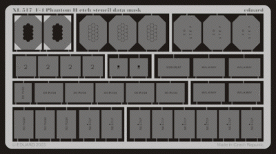 Eduard XL517 F-4 etch stencil data mask