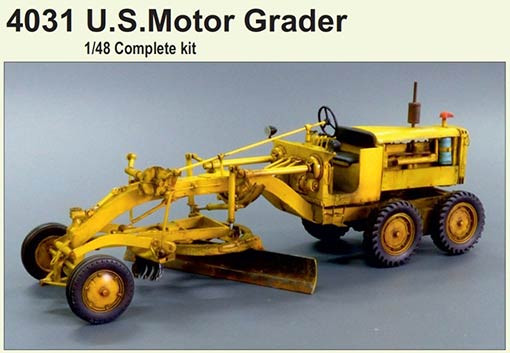 Plus model 4031 1/48 US Motor Grader (resin model, PE set & decal)