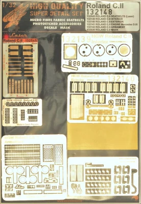 HGW 132148 Roland C.II SUPER DETAIL SET (WNW) 1/32