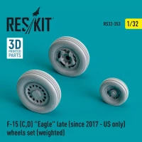 Reskit 32353 F-15 C,D Eagle late - US only wheels weighted 1/32