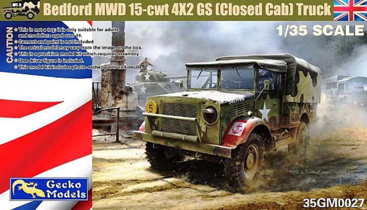 Gecko Models 35GM0027 Bedford MWD 15-cwt 4x2 GS Truck w/Canvas Cover 1/35