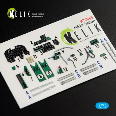 Reskit K72060 M6A1 Seiran interior 3D decals (TAM) 1/72