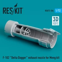 Reskit U72204 F-102 'Delta Dagger' exh.nozzle (MENG) 3D Pr. 1/72