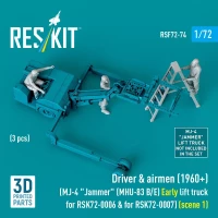 Reskit F72074 Driver&airmen (1960+) type 1 (RSK72-0006/07) 1/72