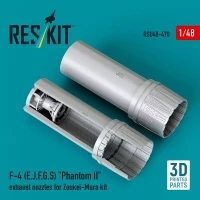 Reskit U48470 F-4 (E,J,F,G,S) 'Phantom II' exh.nozz. (ZOUK) 1/48