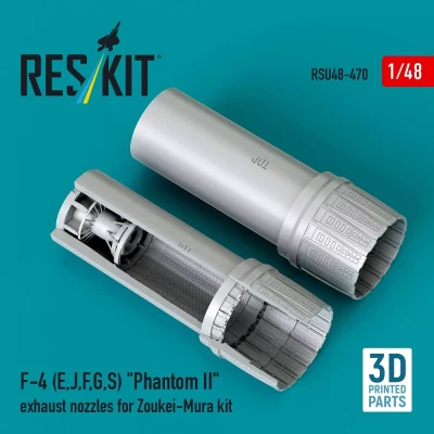 Reskit U48470 F-4 (E,J,F,G,S) 'Phantom II' exh.nozz. (ZOUK) 1/48