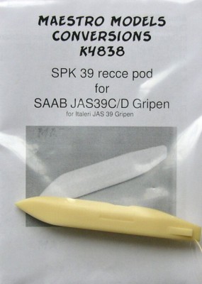 Maestro Models MMCK-4838 1/48 SPK 39 recce pod for JAS 39C/D Gripen