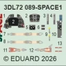 Eduard 3DL72089 Bf 109K-4 SPACE (EDU) 1/72