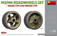 Miniart 35220 1/35 M3/M4 Roadwheels set (12x welded,12x pressed)
