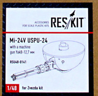 Reskit RSU48-0141 Mi-24V USPU-24 with a machine gun YakB-12,7mm 1/48