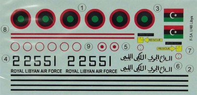 LF Model C4881 Decals F-5A Freedom Fighter Part I. 1/48