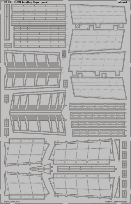 Eduard 32291 Il-2m landing flaps