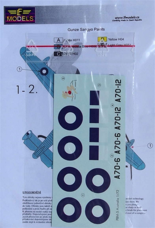 LF Model C72181 Decals PBM-3 Mariner over Australia (REV) 1/72