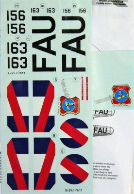 LF Model C7268 Decals B-25J over Uruguay Part I. (HAS) 1/72