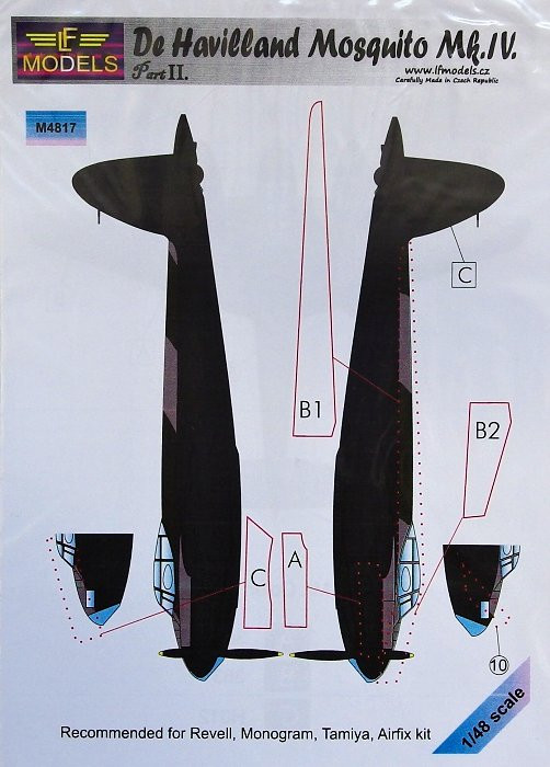 LF Model M4817 Mask D.H. Mosquito Mk.IV (REV/TAM) Part II. 1/48