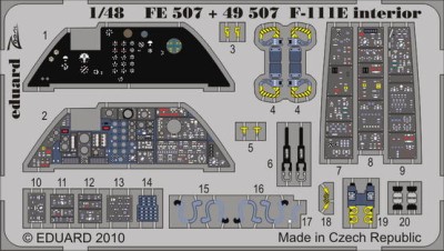 Eduard FE507 F-111E interior S.A.